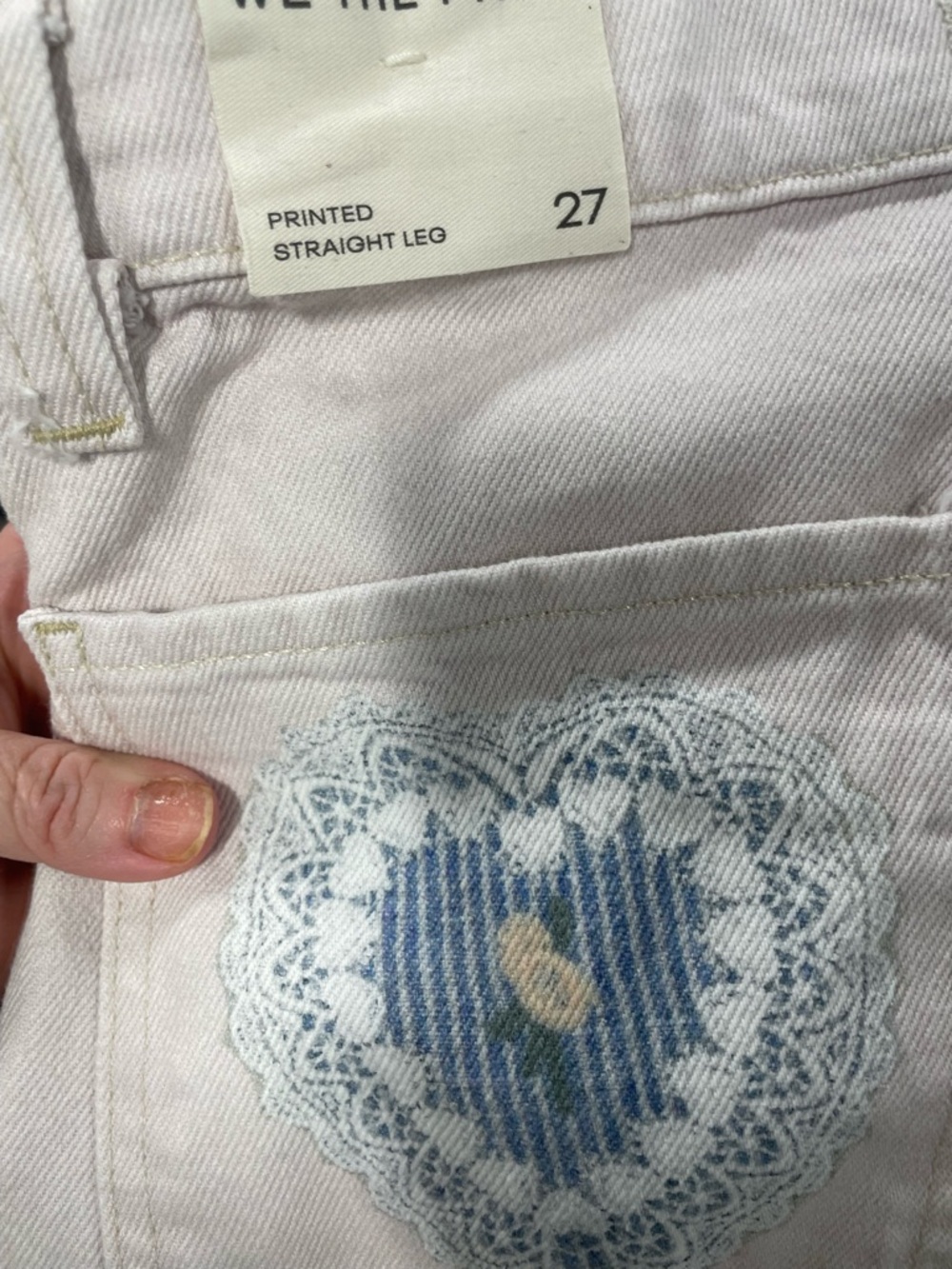 NWT We The Free Tinsley Printed Jeans/ size 27 - Picture 10 of 11
